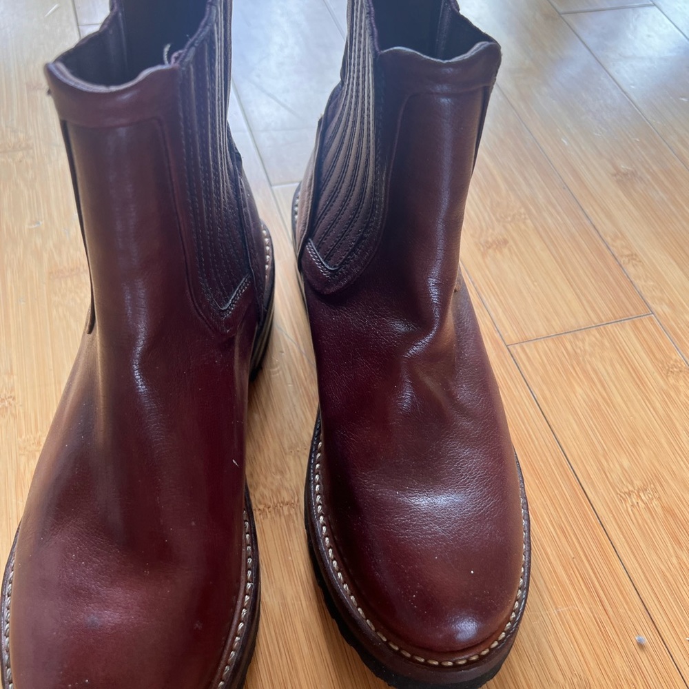 FRYE brown Chelsea boot Sz 8 - Picture 3 of 4
